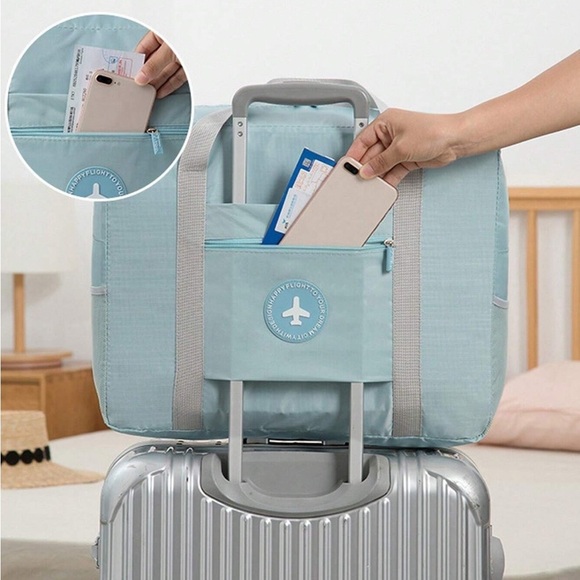 NEW Blue Aircraft Duffel/Carry-On Bag – Large Capacity, Travel-Ready - Picture 2 of 6